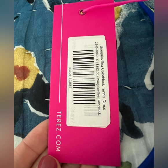 Terez Colorblock Tennis Dress in Bougainvillea - Picture 3 of 4